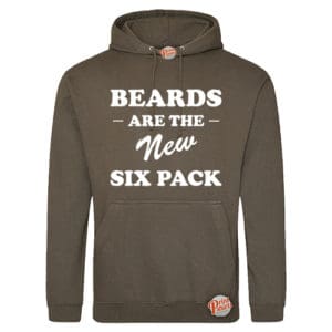 (Hoodie) Beards Are The New Six Pack! - Olive