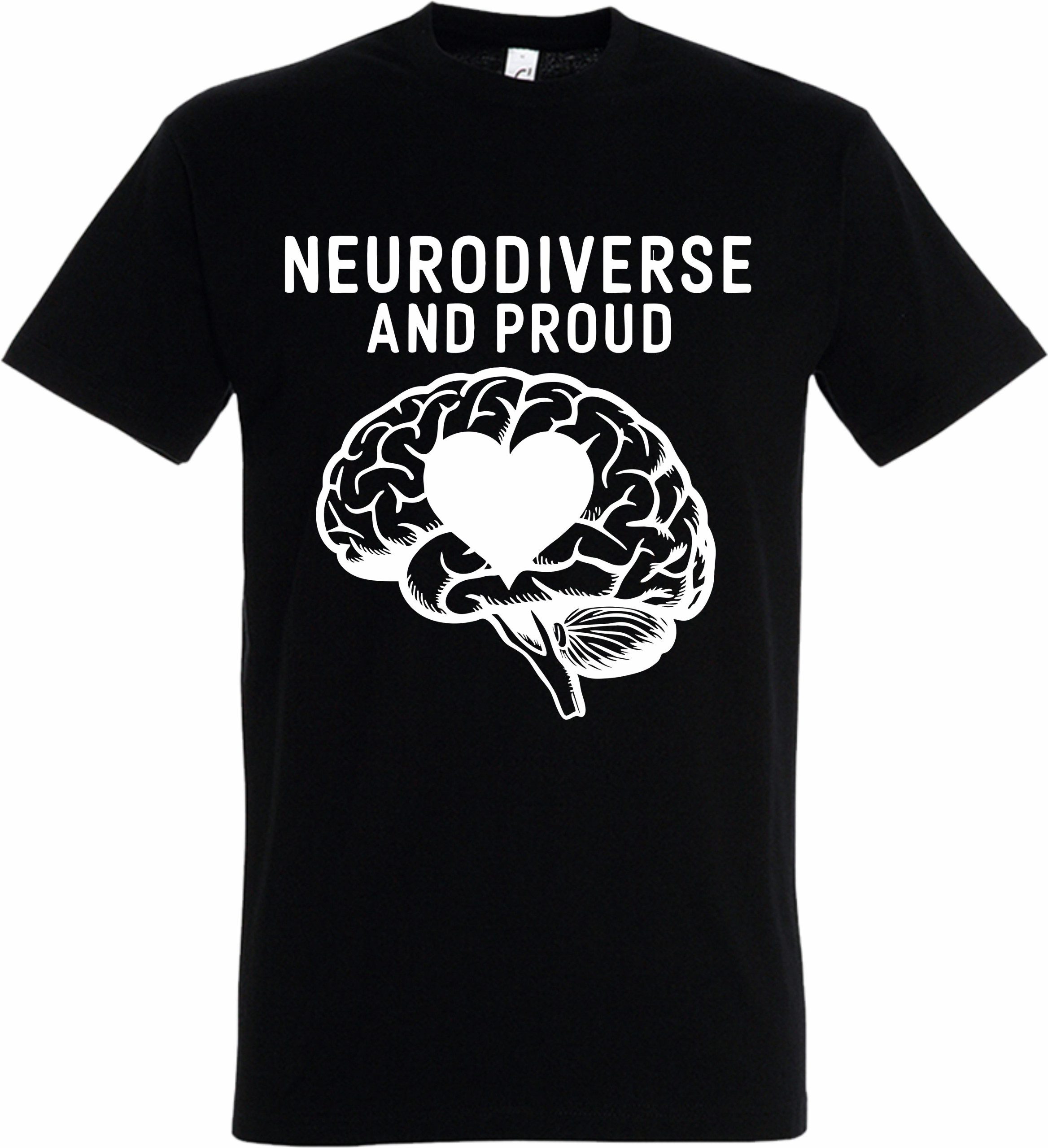 Neurodiverse and Proud Brain Design T-Shirt