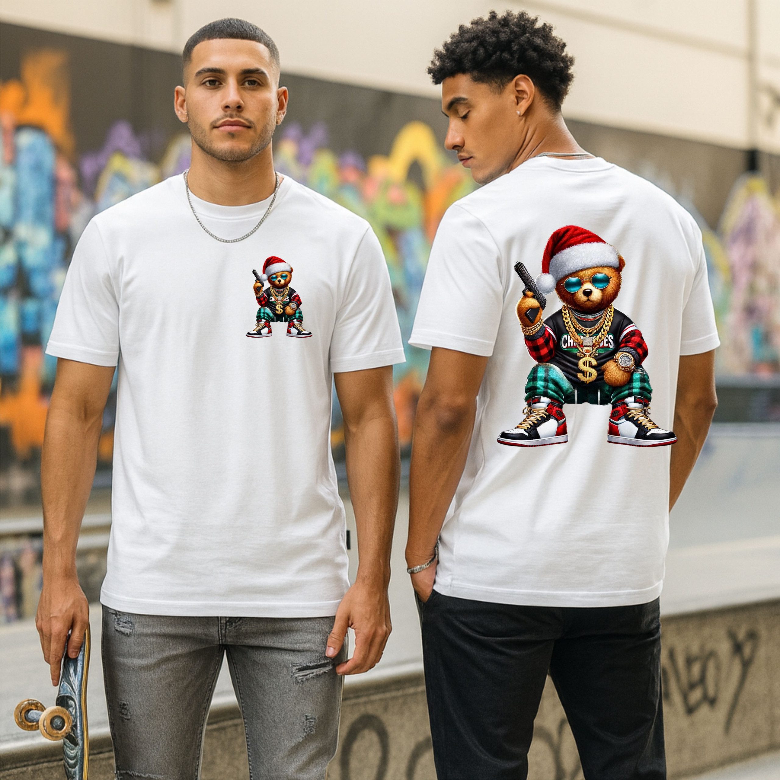 Christmas Teddy Bear T-Shirt - Image 10