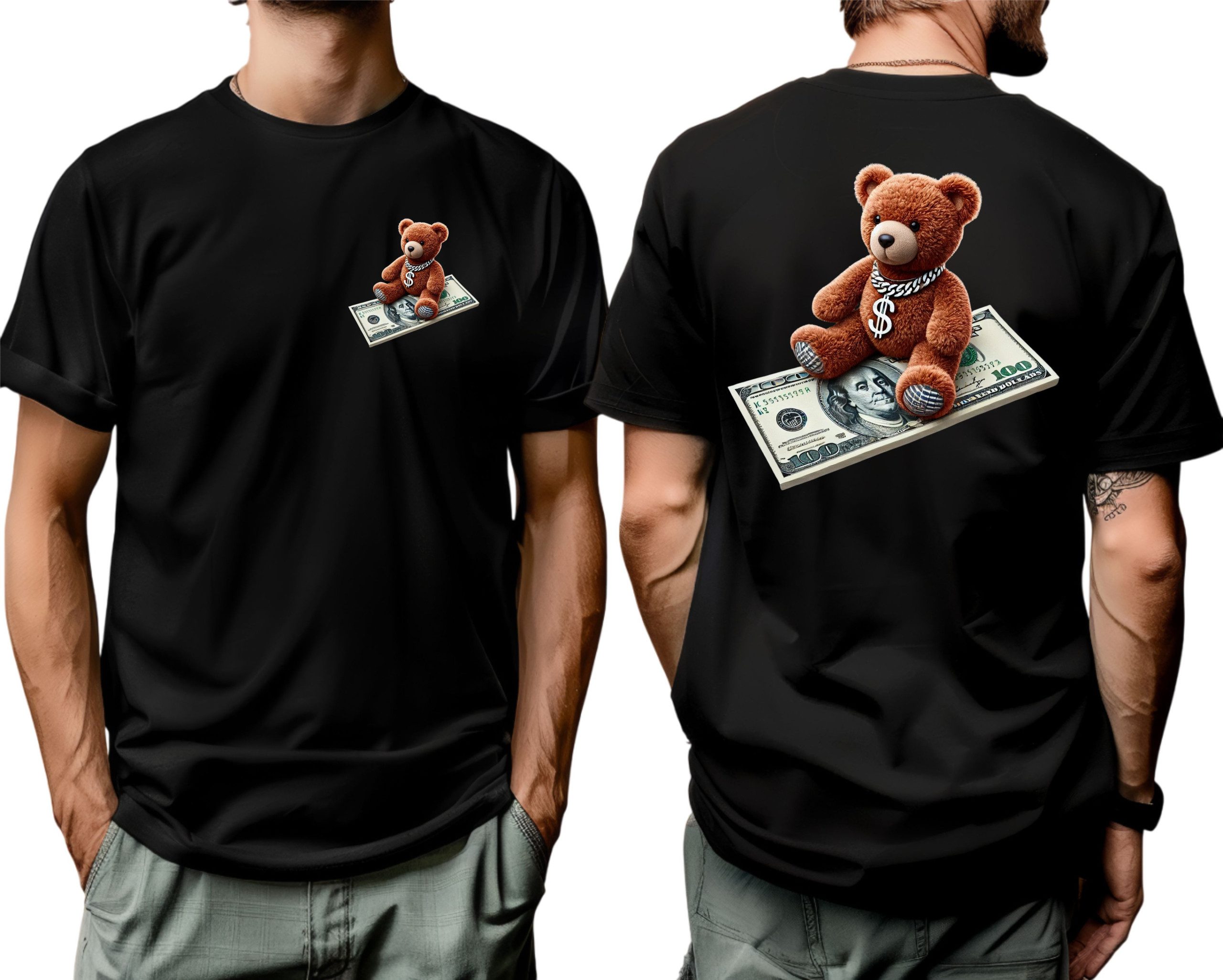 Money Teddy Bear T-Shirt - Image 12