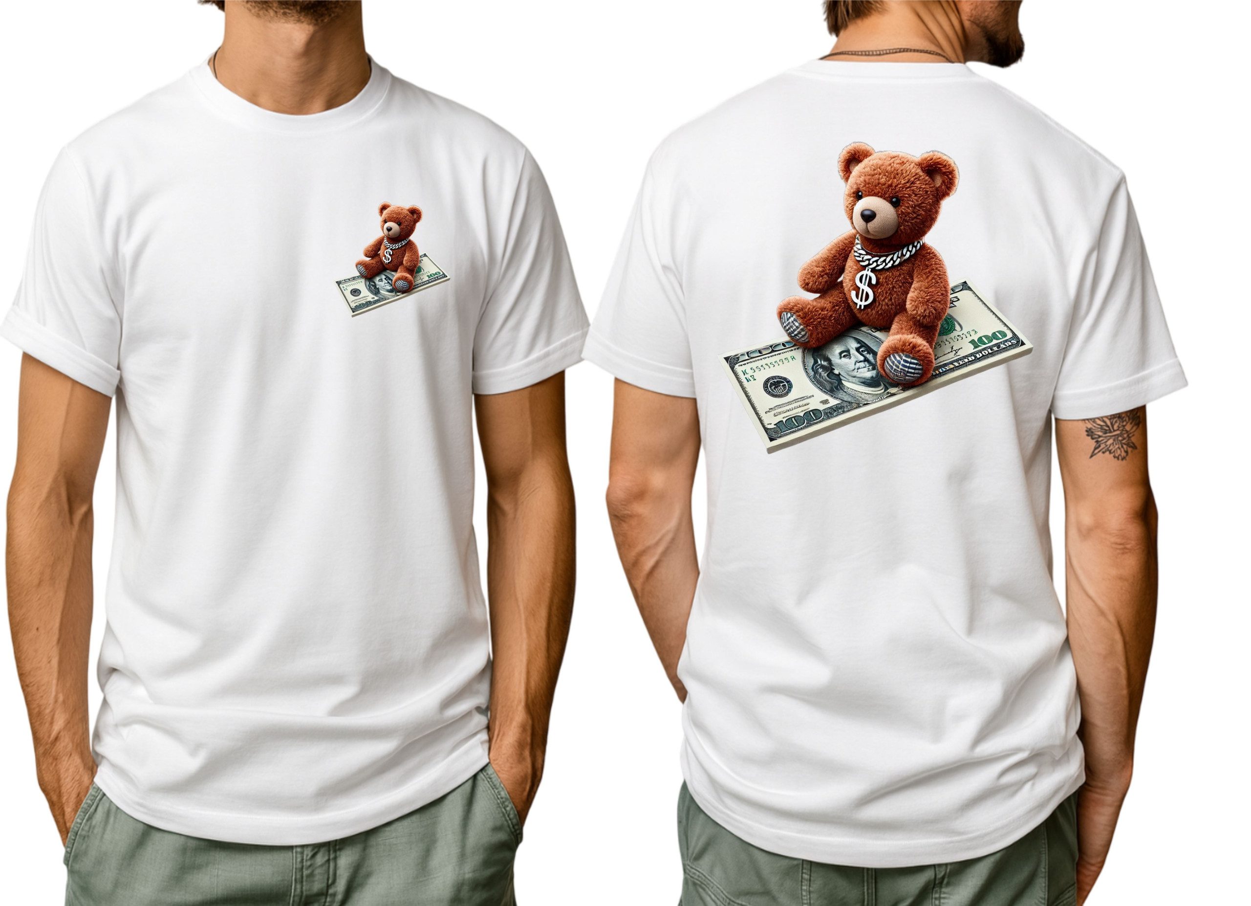Money Teddy Bear T-Shirt - Image 13