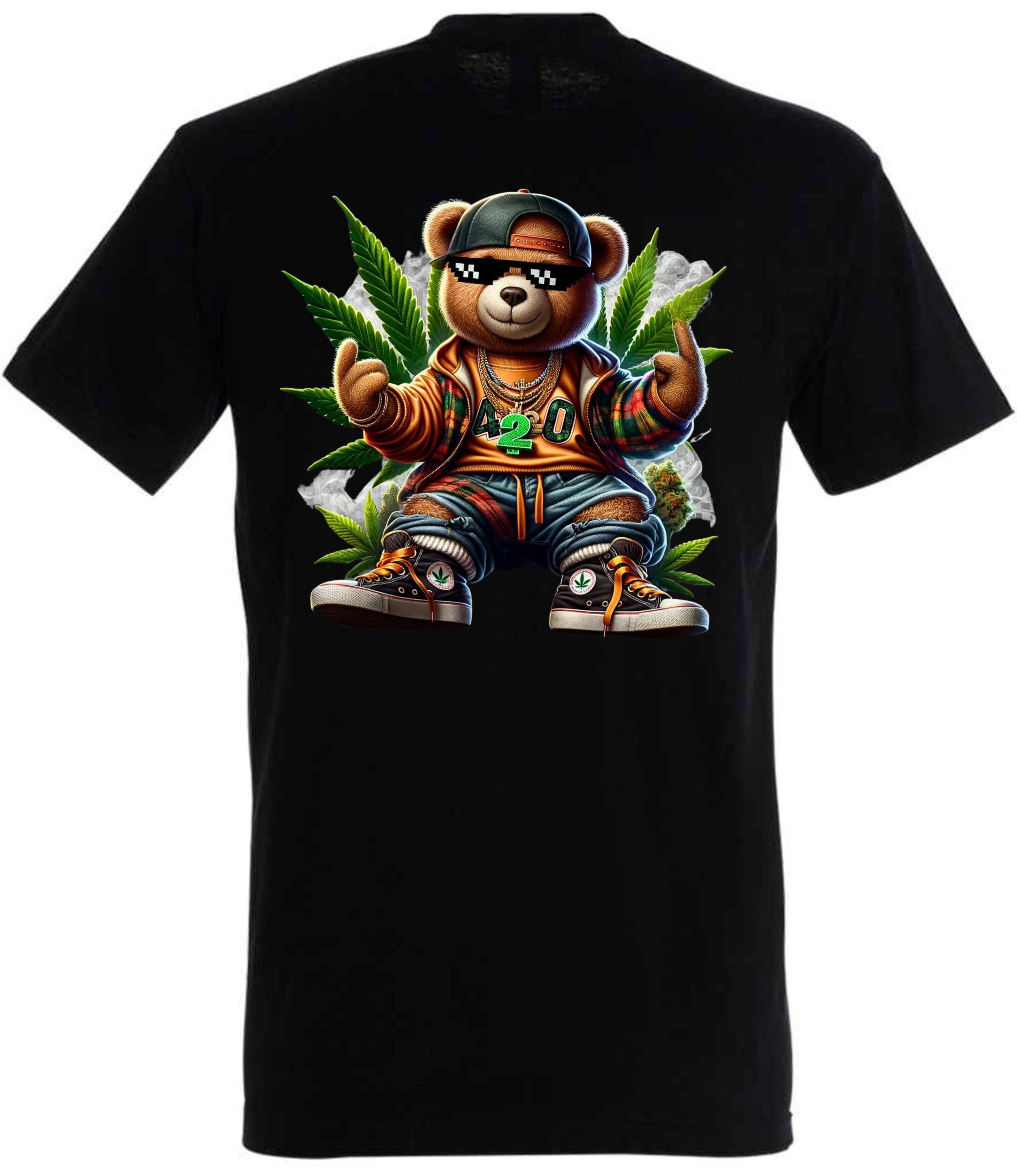 420 Cool Gangsta Bear T-Shirt - Image 3