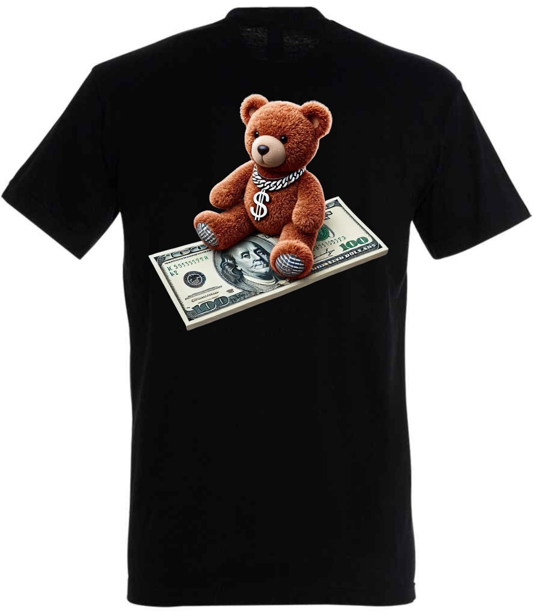 Money Teddy Bear T-Shirt - Image 3