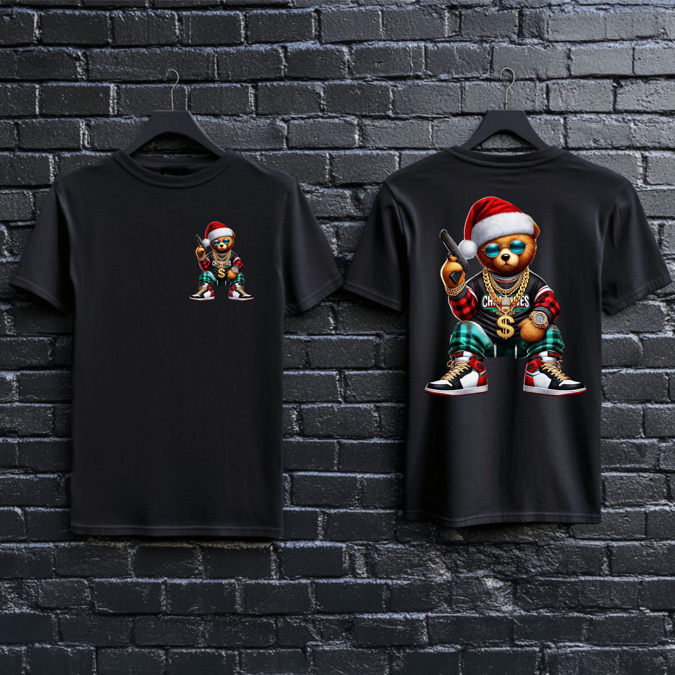Christmas Teddy Bear T-Shirt - Image 6