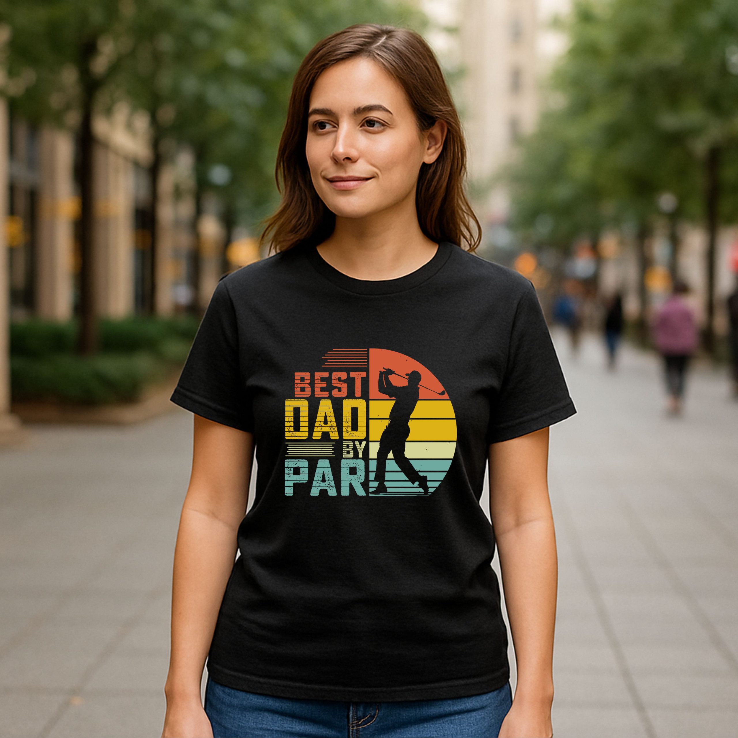 Best Dad By Par Golf T-Shirt - Image 8
