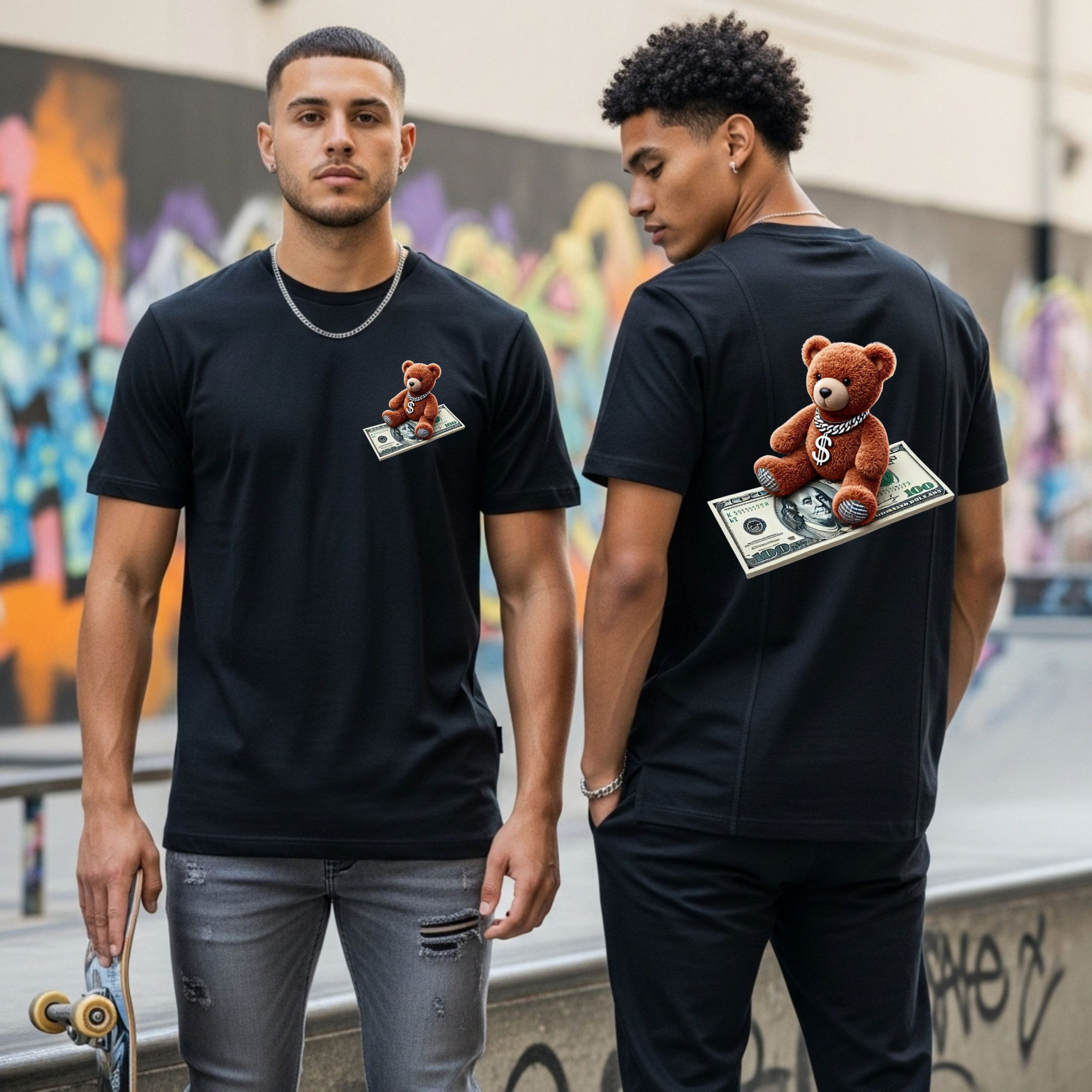 Money Teddy Bear T-Shirt - Image 8