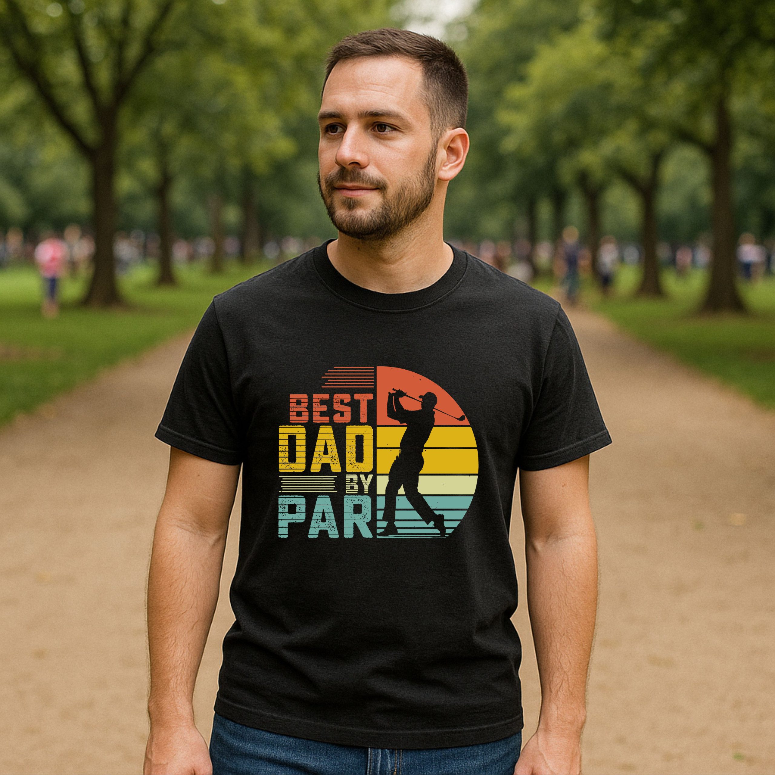 Best Dad By Par Golf T-Shirt - Image 9