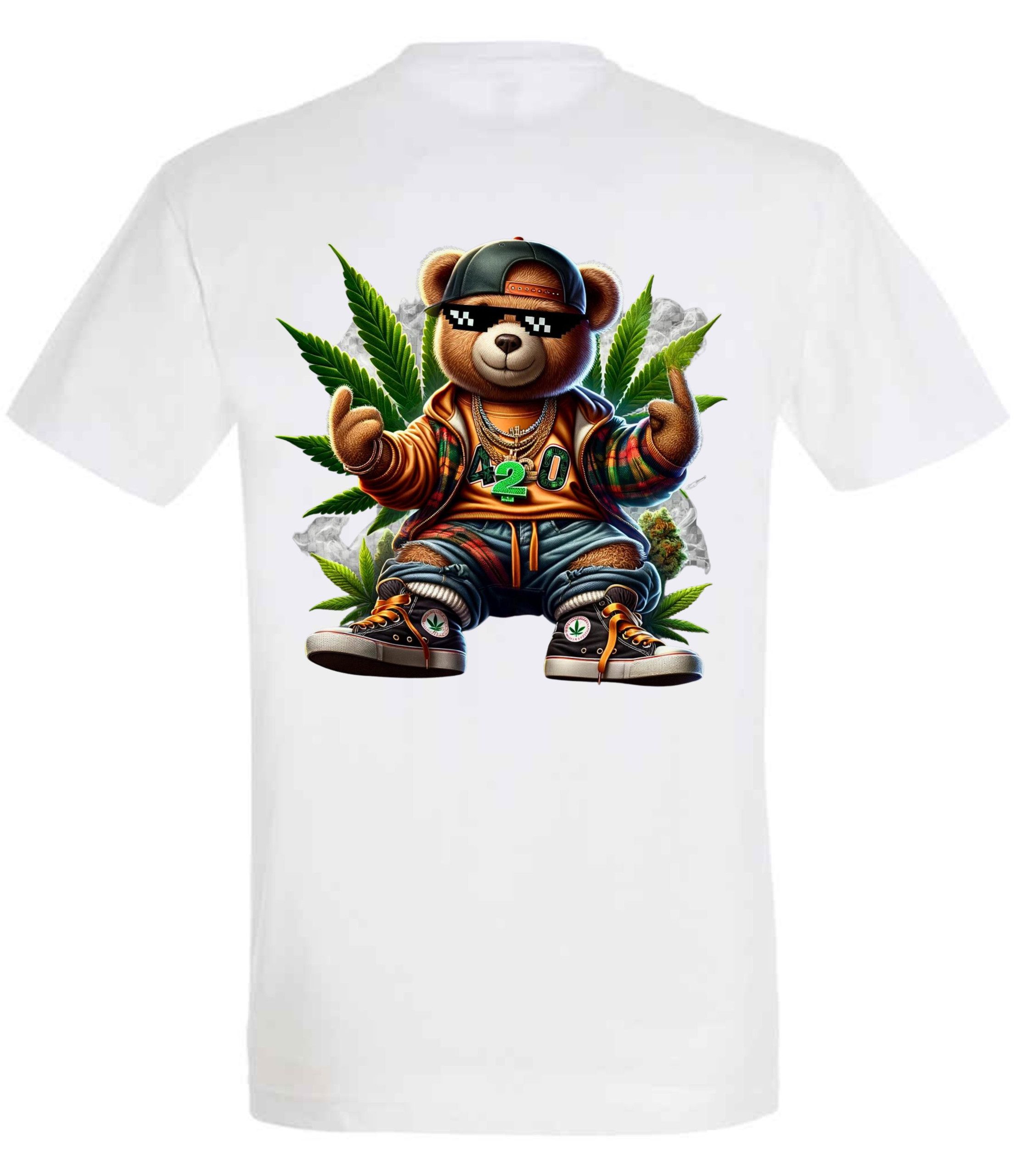420 Cool Gangsta Bear T-Shirt - Image 4