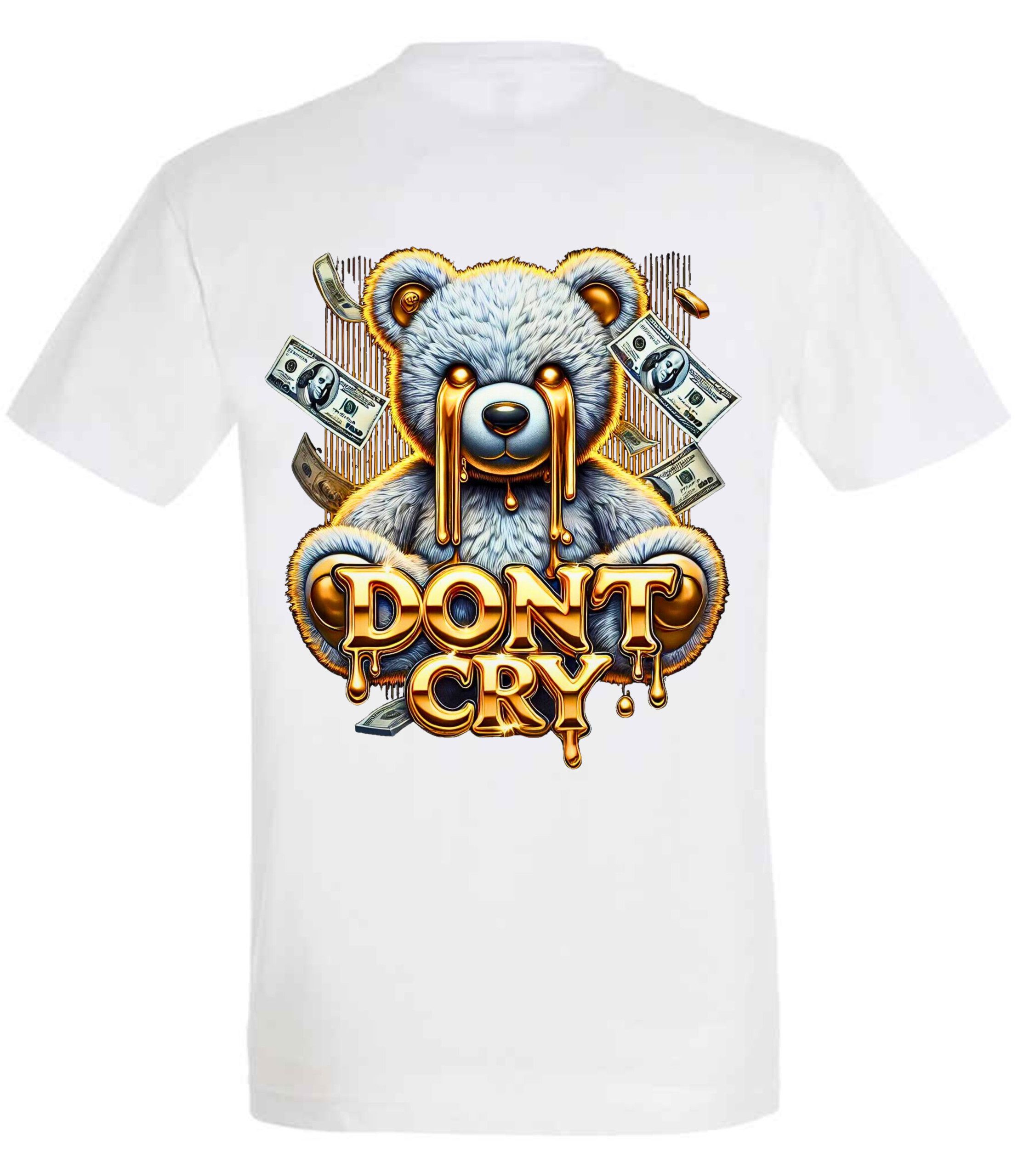 Don’t Cry Money Bear T-Shirt - Image 5