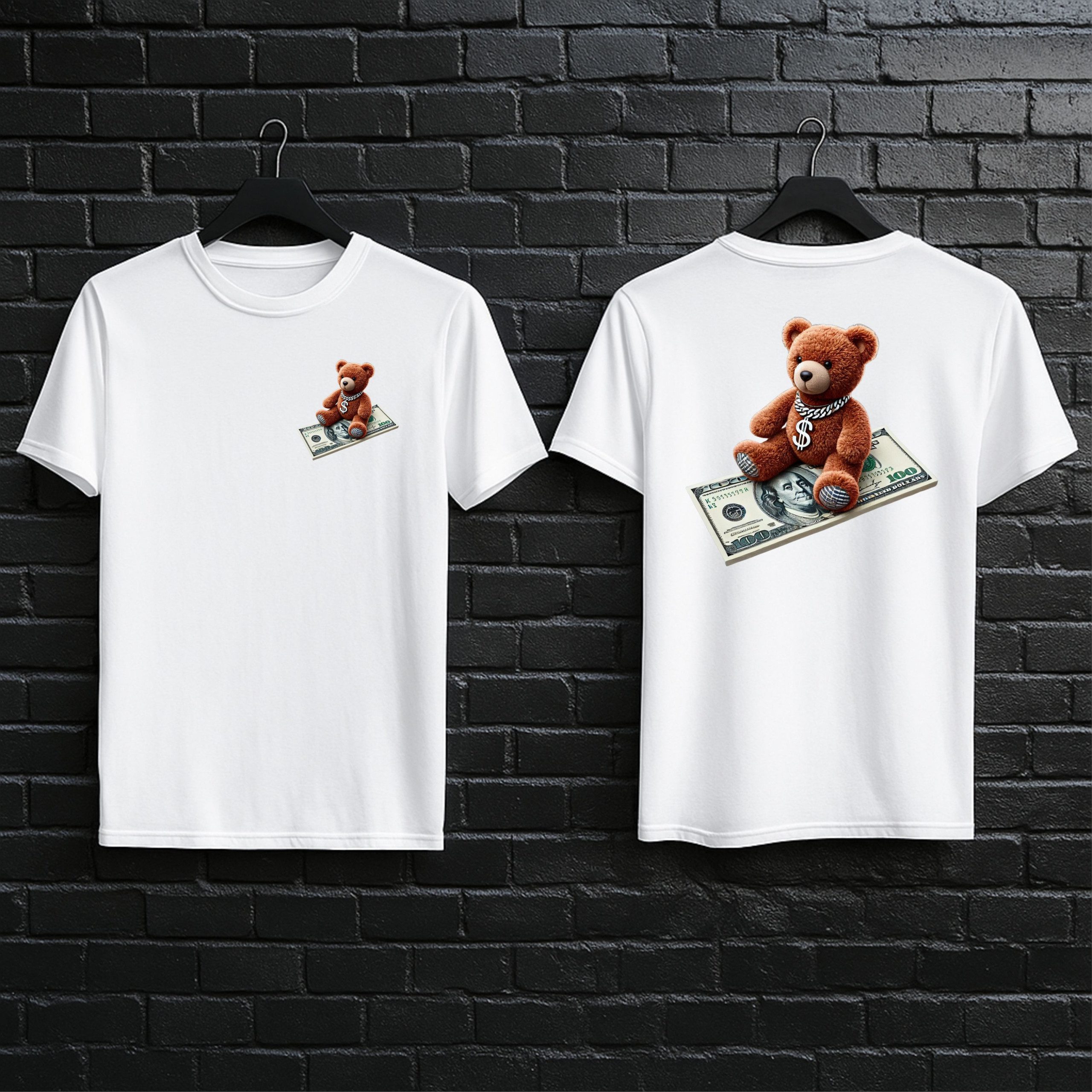 Money Teddy Bear T-Shirt - Image 7