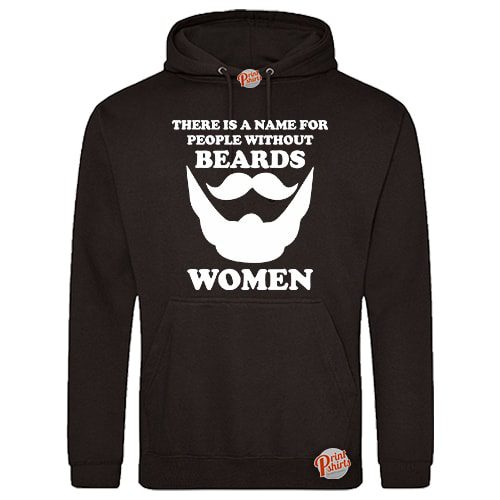(Hoodie) There is a word for men without beards, WOMEN