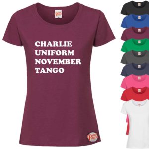 (Ladies) Charlie Uniform November Tango