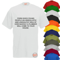 Porn Gives Young People... T-Shirt - Print Shirts - High Quality ...