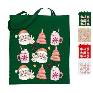 Santa Tree Hot Choclate Tote Bag