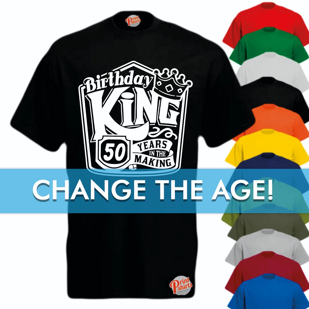 Birthday King! Custom age t-shirt