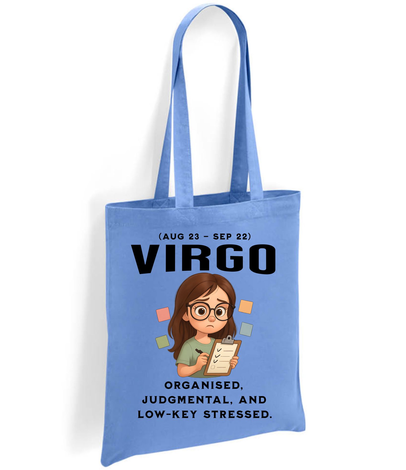 Virgo Zodiac Tote Bag – Funny Astrology Star Sign Gift (Aug 23 – Sep 22) - Image 5