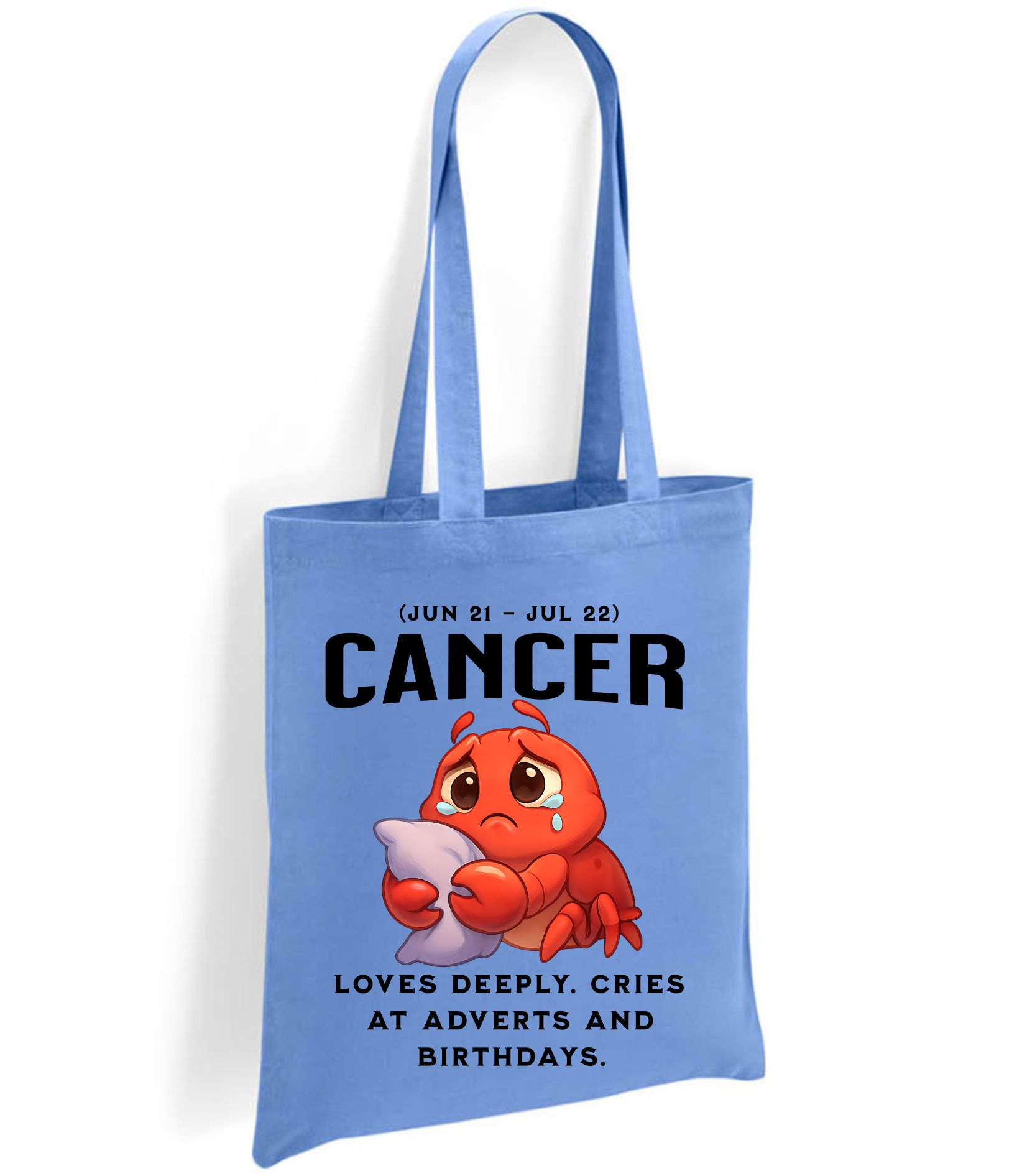 Cancer Zodiac Tote Bag – Funny Astrology Star Sign Gift (Jun 21 – Jul 22) - Image 5