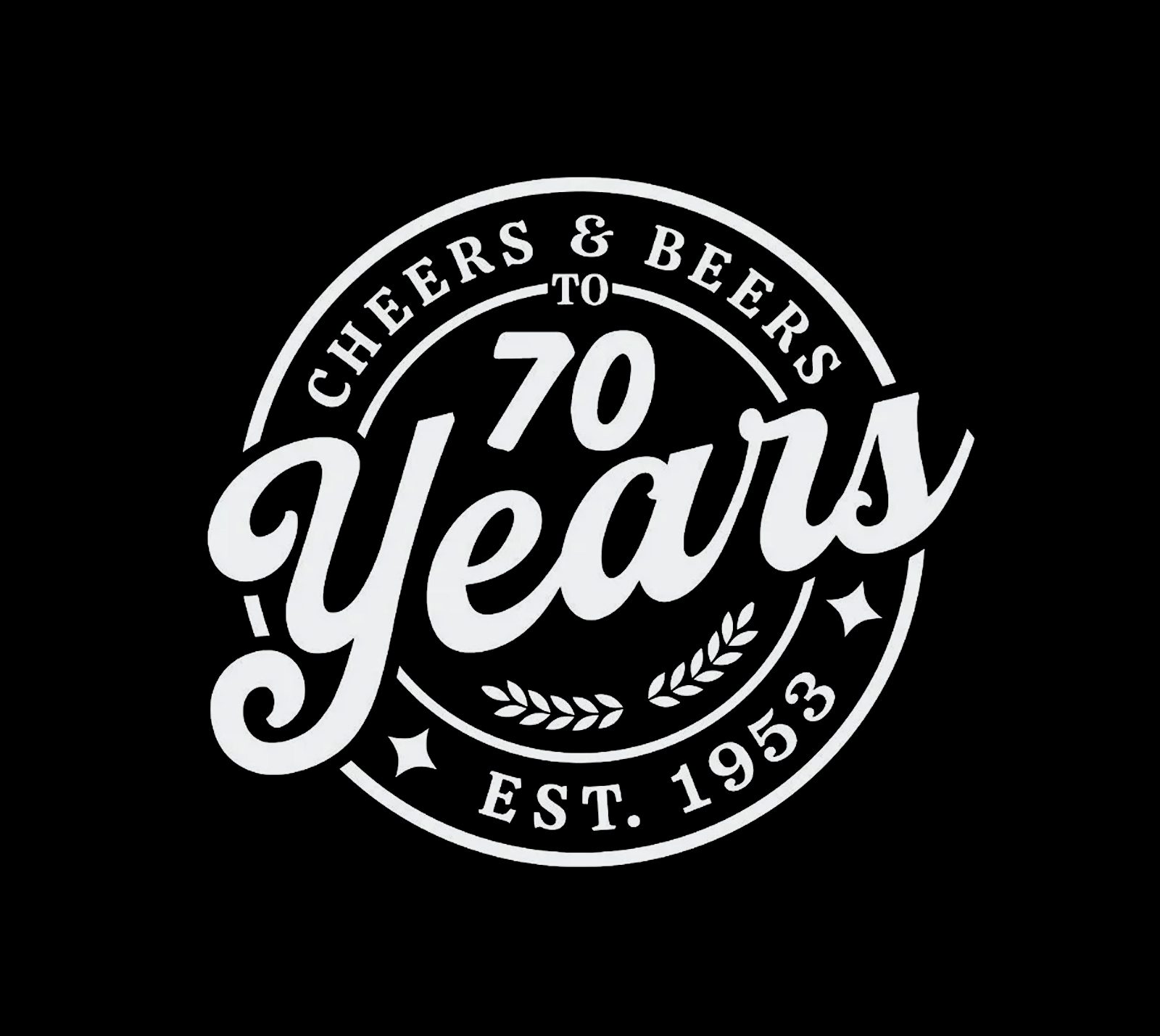 Cheers And Beers 70! T-Shirt - Image 2