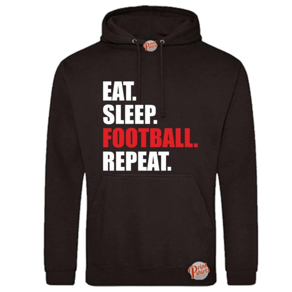 (Hoodie) Eat sleep football repeat