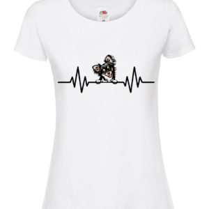 (Ladies) Chihuahua Dog Heartbeat T-Shirt