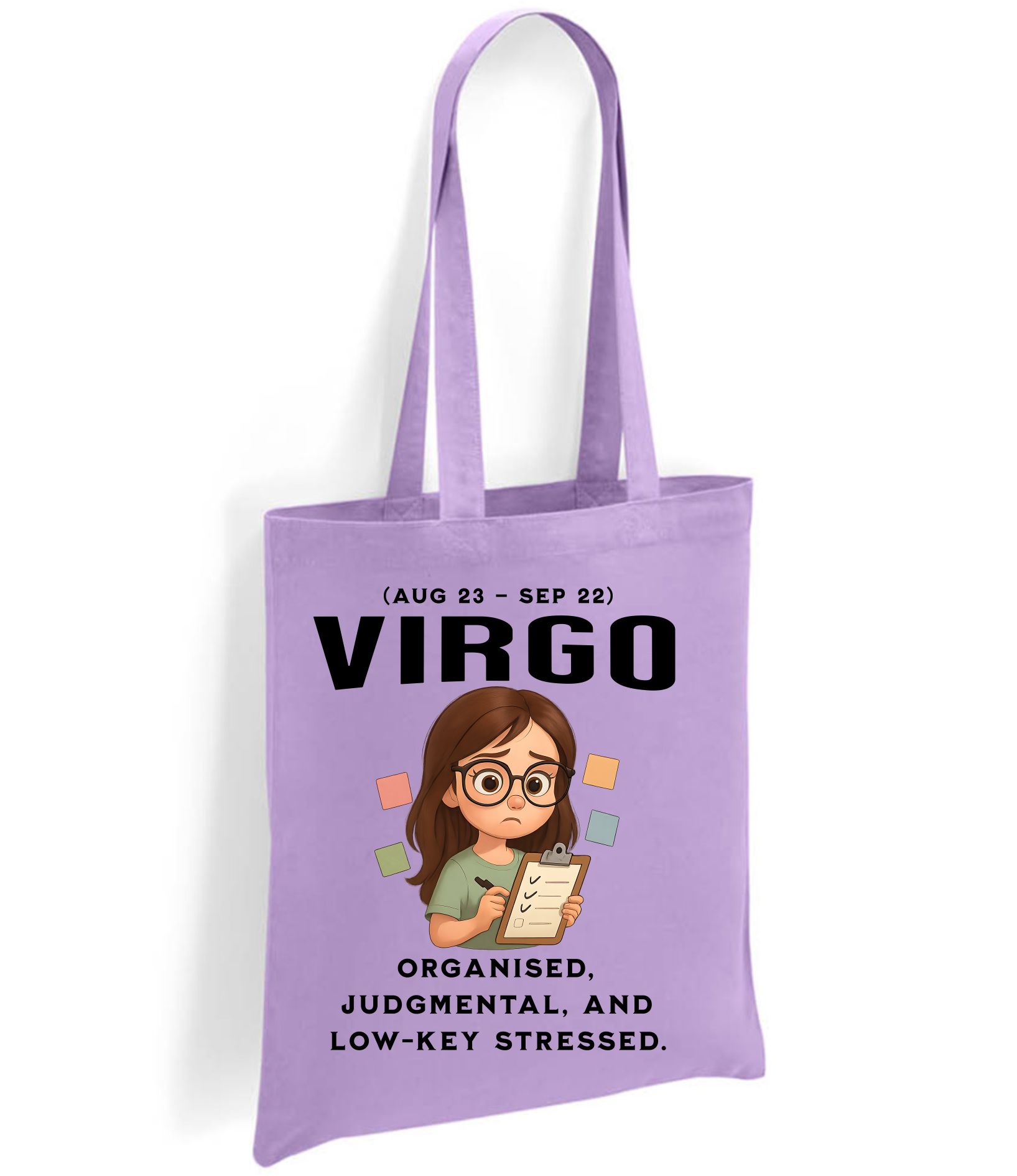 Virgo Zodiac Tote Bag – Funny Astrology Star Sign Gift (Aug 23 – Sep 22) - Image 11