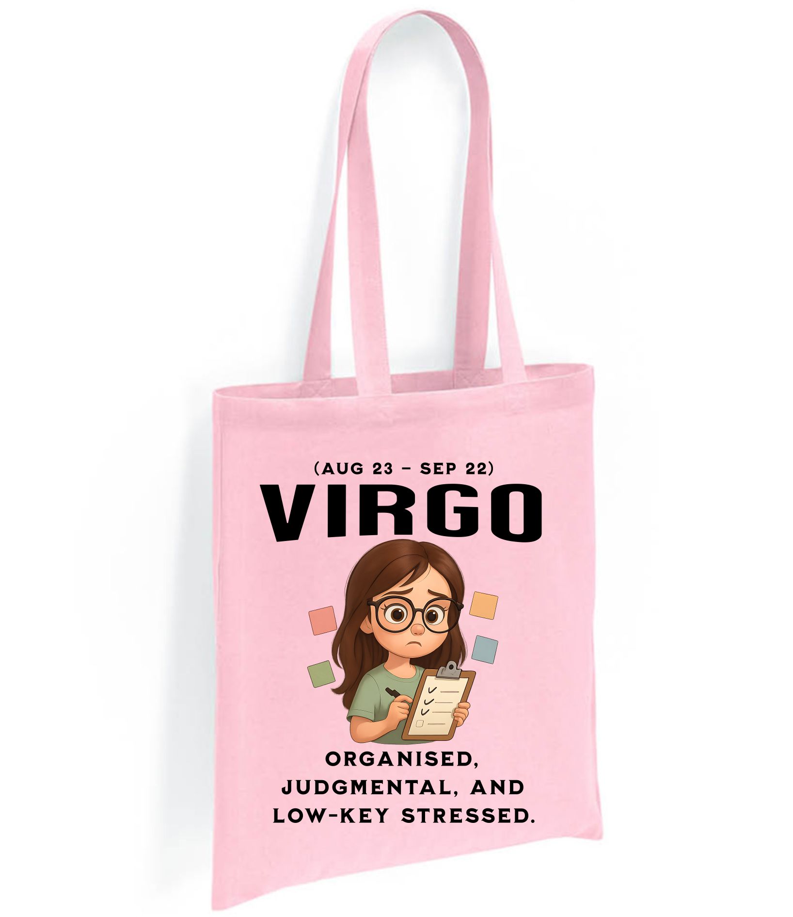 Virgo Zodiac Tote Bag – Funny Astrology Star Sign Gift (Aug 23 – Sep 22) - Image 9