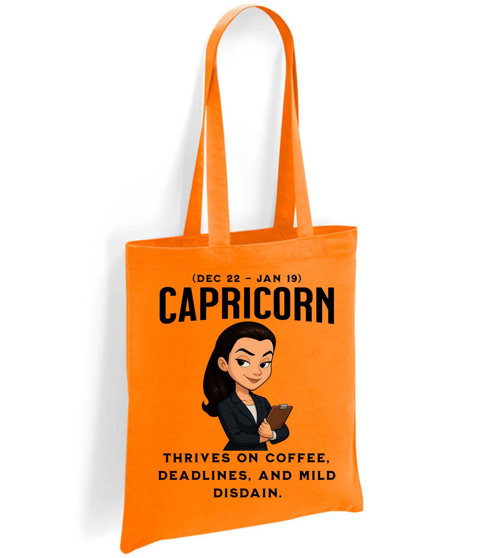 Capricorn Zodiac Tote Bag – Funny Astrology Star Sign Gift (Dec 22 – Jan 19) - Image 6