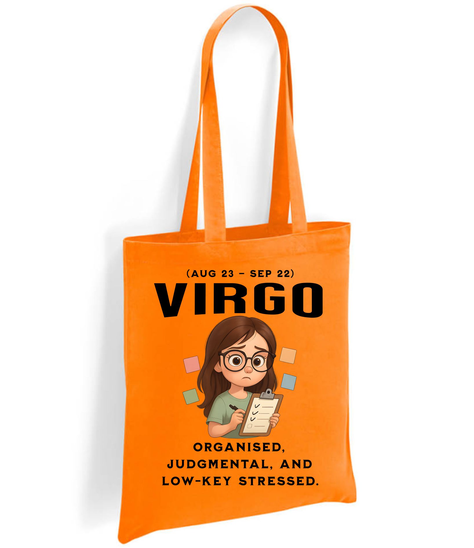 Virgo Zodiac Tote Bag – Funny Astrology Star Sign Gift (Aug 23 – Sep 22) - Image 7