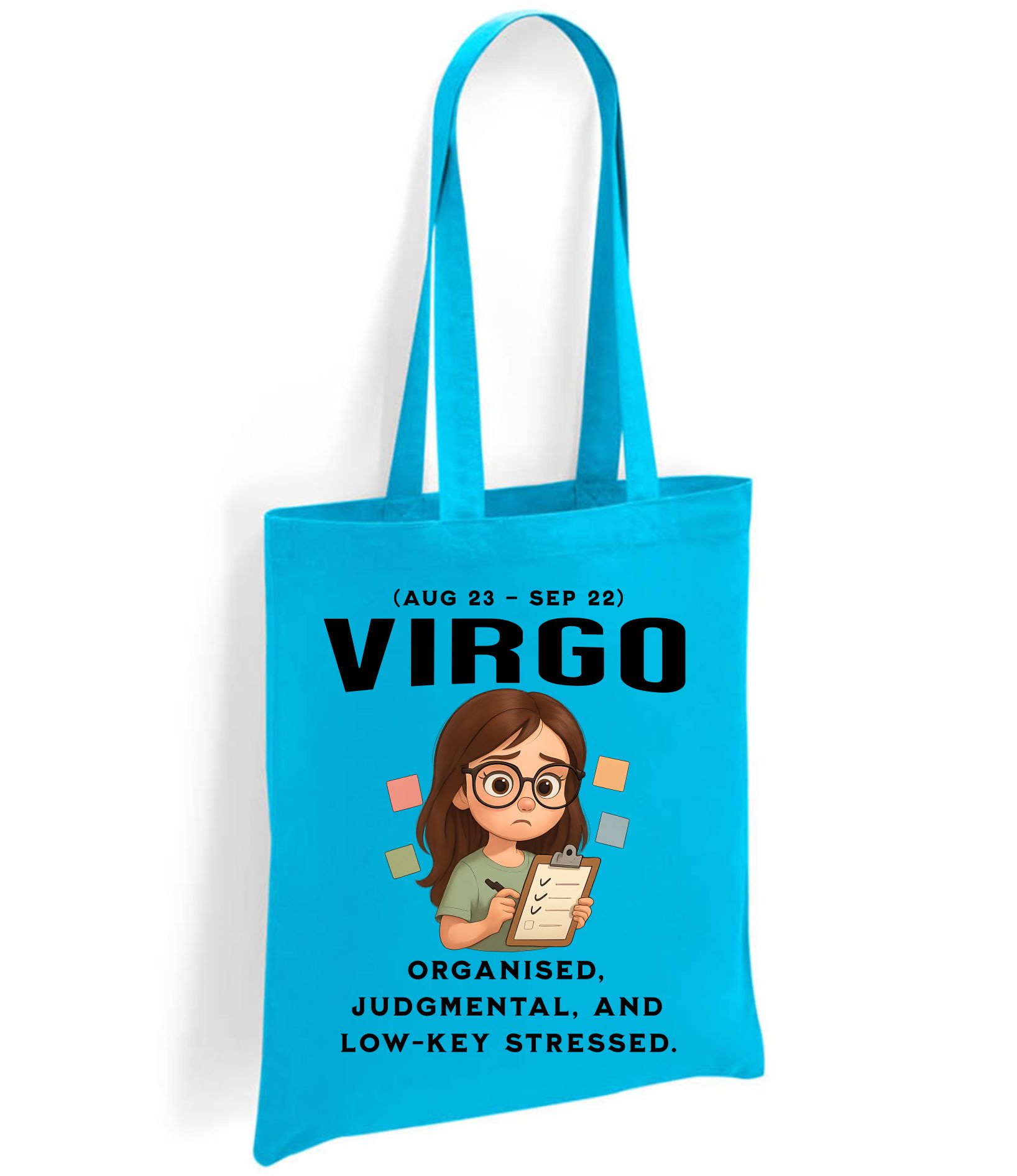 Virgo Zodiac Tote Bag – Funny Astrology Star Sign Gift (Aug 23 – Sep 22) - Image 4
