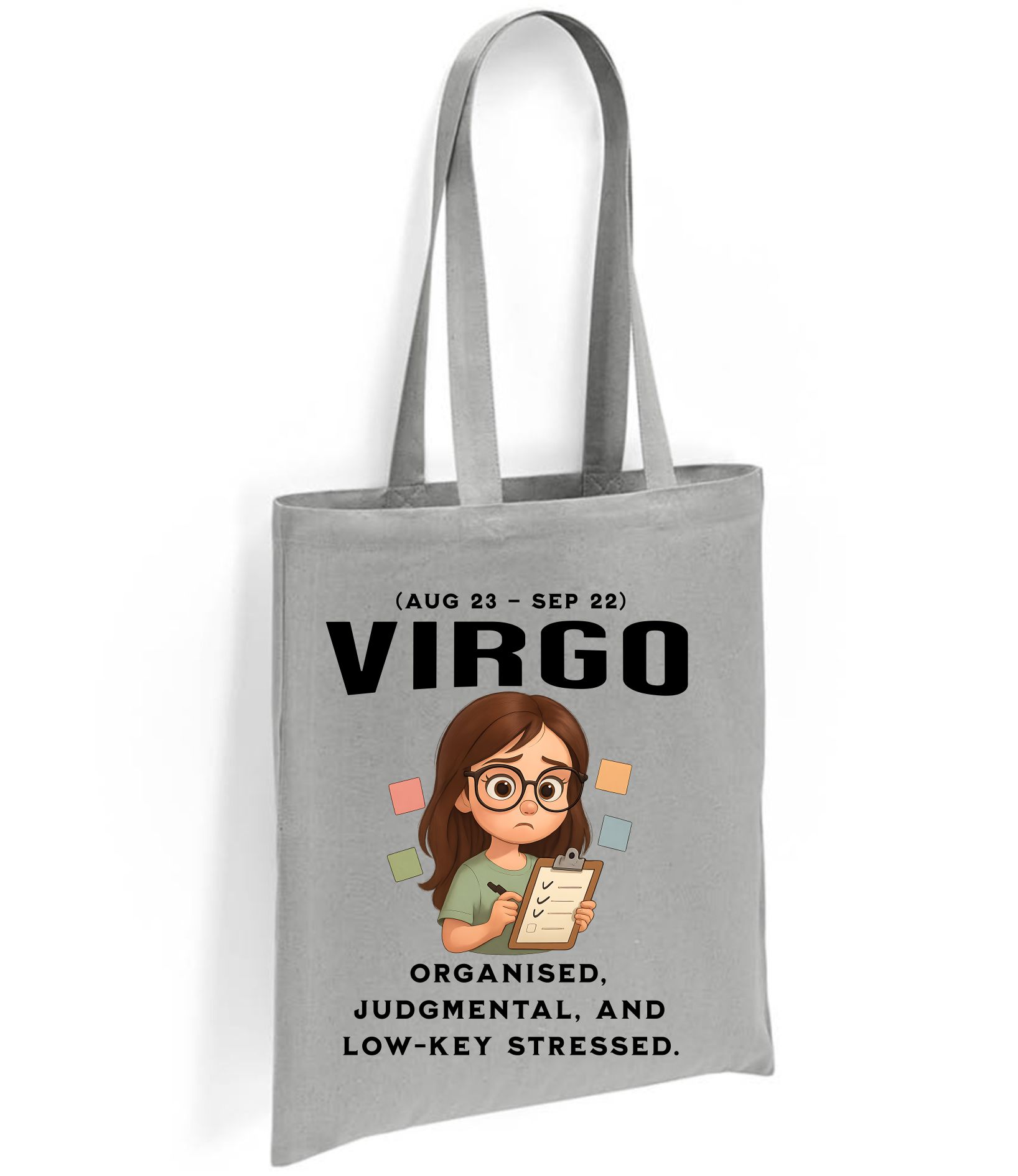 Virgo Zodiac Tote Bag – Funny Astrology Star Sign Gift (Aug 23 – Sep 22) - Image 8