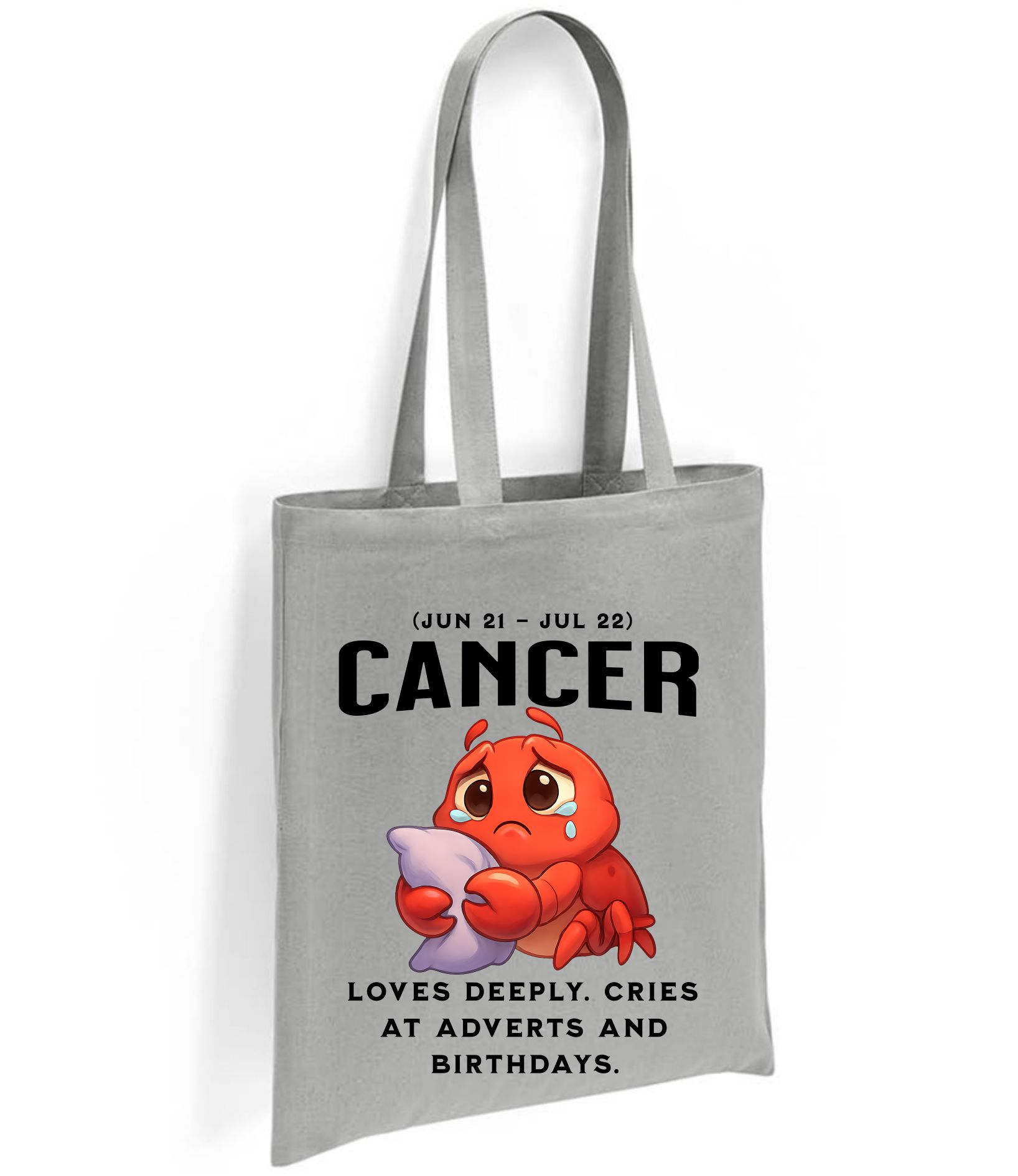 Cancer Zodiac Tote Bag – Funny Astrology Star Sign Gift (Jun 21 – Jul 22) - Image 8