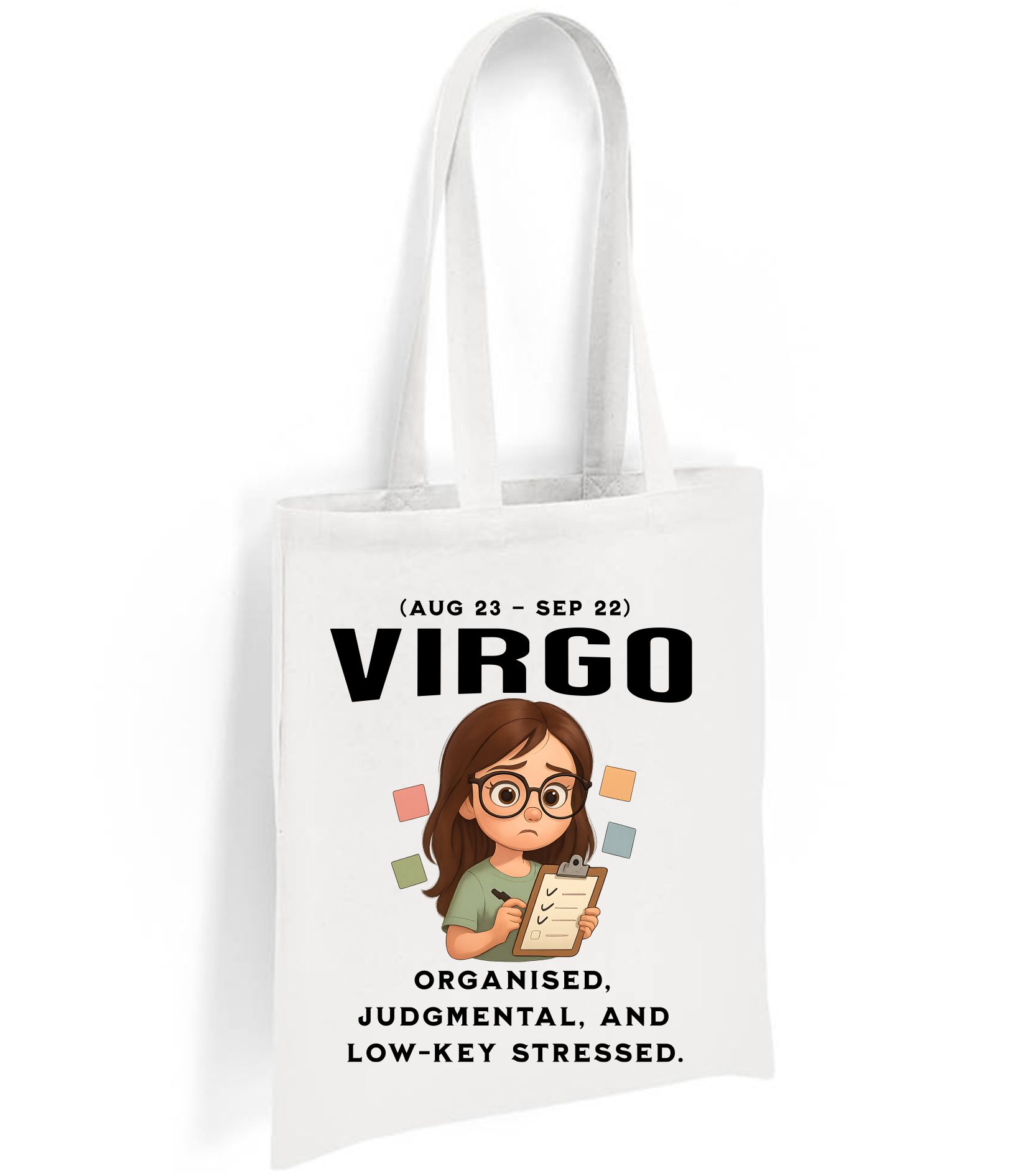 Virgo Zodiac Tote Bag – Funny Astrology Star Sign Gift (Aug 23 – Sep 22) - Image 6