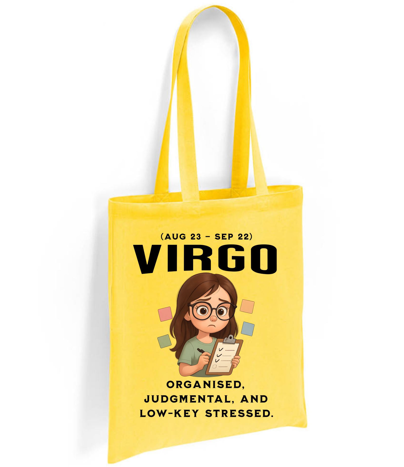 Virgo Zodiac Tote Bag – Funny Astrology Star Sign Gift (Aug 23 – Sep 22) - Image 10